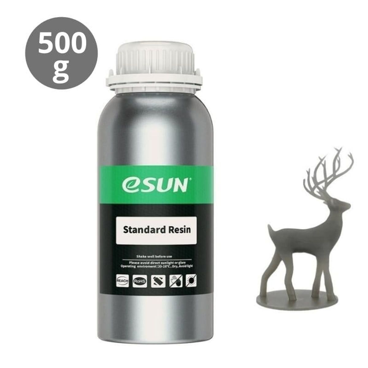ESUN - Resina 3D Esun Para Impresoras 3D 500g Gris - Resinas