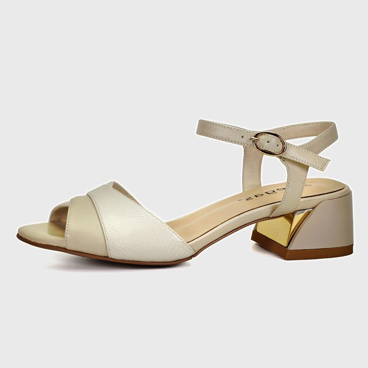 DEGAS - Sandalia Cuero Maur Crema DEGAS