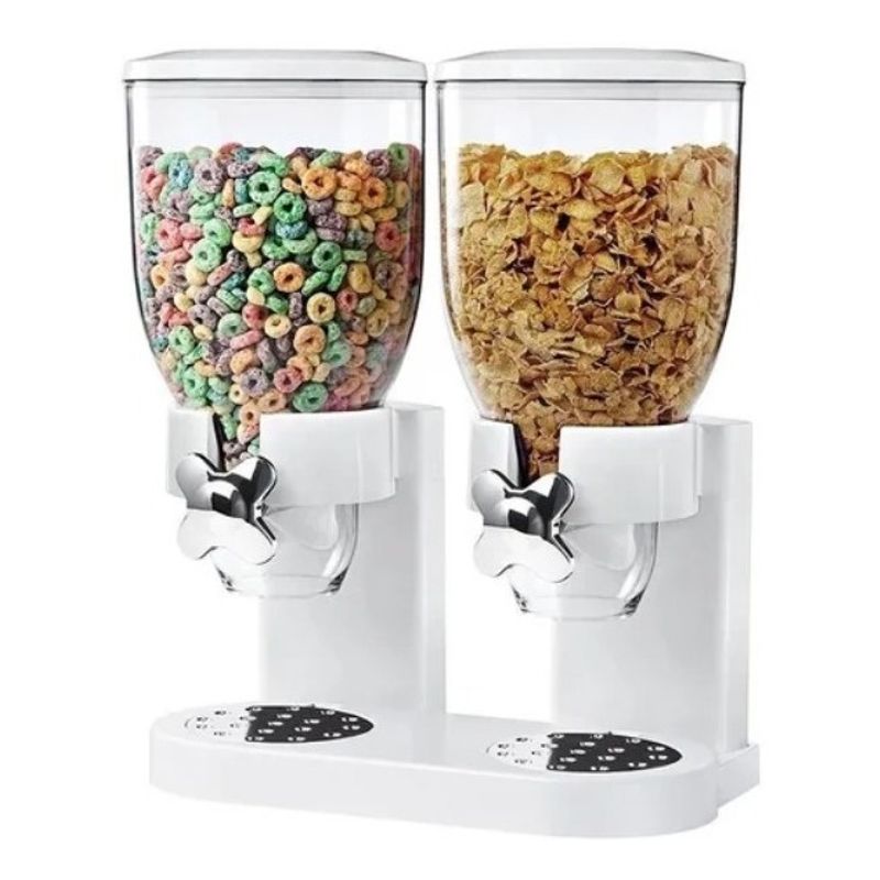 GENERICO - Dispensador De Cereales Doble De Mesa