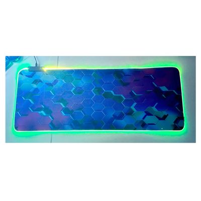 Imagen 2 del producto Mousepad Gamer Iluminación Led RGB USB 80X30cm Fibra Ultra Fina 14 Modos Iluminación