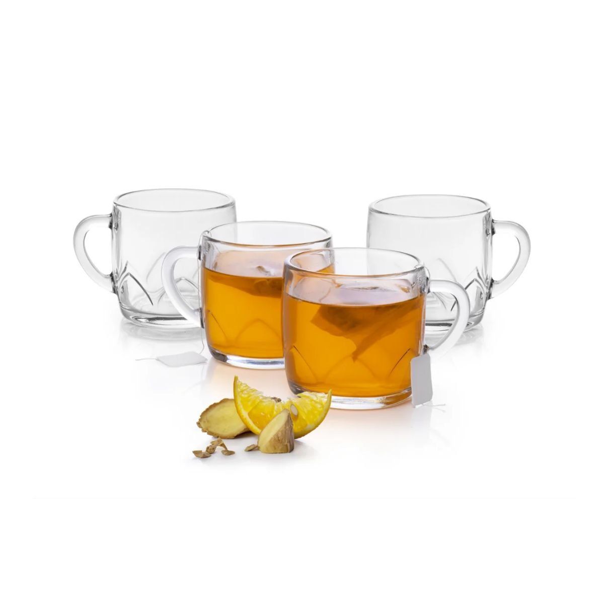LIBBEY - Set 4 Tazas De Vidrio Arcos 314 ml LIBBEY