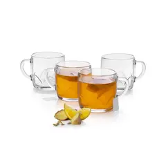 LIBBEY - Set 4 Tazas De Vidrio Arcos 314 ml