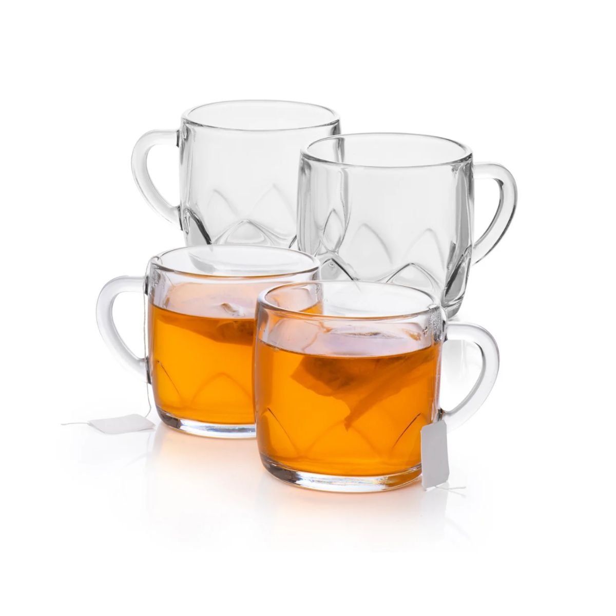 LIBBEY - Set 4 Tazas De Vidrio Arcos 314 ml LIBBEY