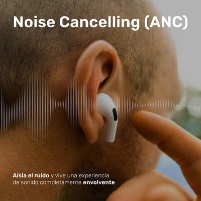 Imagen 2 del producto Audífonos RM7 Pro Inalámbrico Blanco Blanco