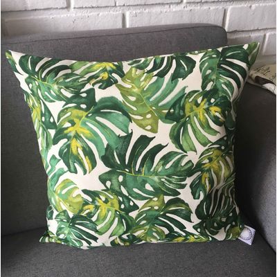 Imagen 2 del producto COJIN DECORATIVO DISEÑO PLANTAS VERDES 50X50 RELLENO.