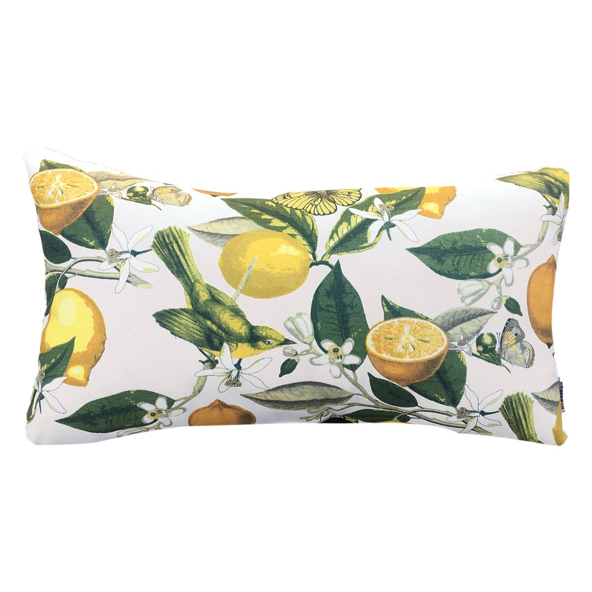 ELIZABETH PEPER - COJIN DECORATIVO LIMONES AMARILLO Y VERDE 50X30 RELLENO.