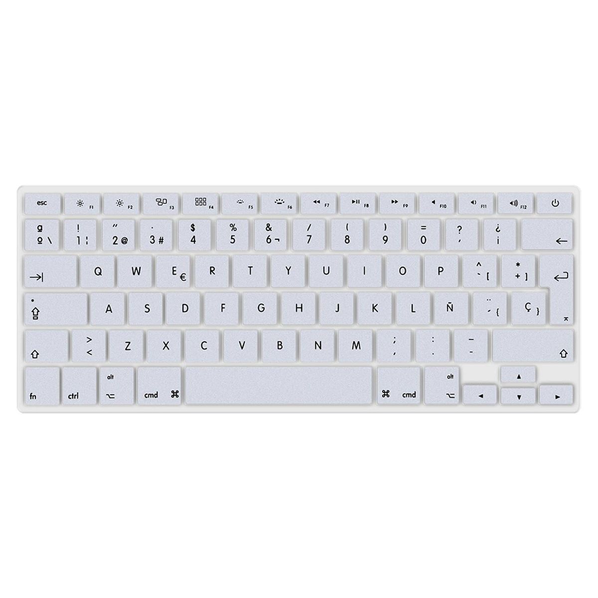 GENERICO - Cubierta Protectora De Teclado Para Macbook 13 Y 15 Gris Español