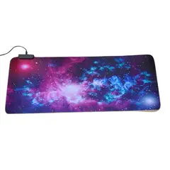 GENERICO - Mousepad Gamer Iluminación Led RGB USB 80X30cm Fibra Ultra Fina 14 Modos Iluminación