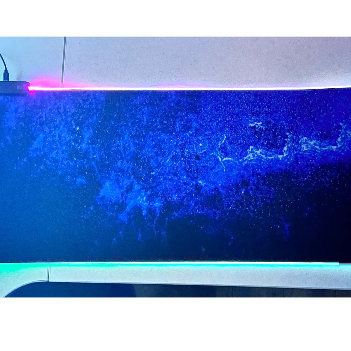 GENERICO - Mousepad Gamer Iluminación Led RGB USB 80X30cm Fibra Ultra Fina 14 Modos Iluminación