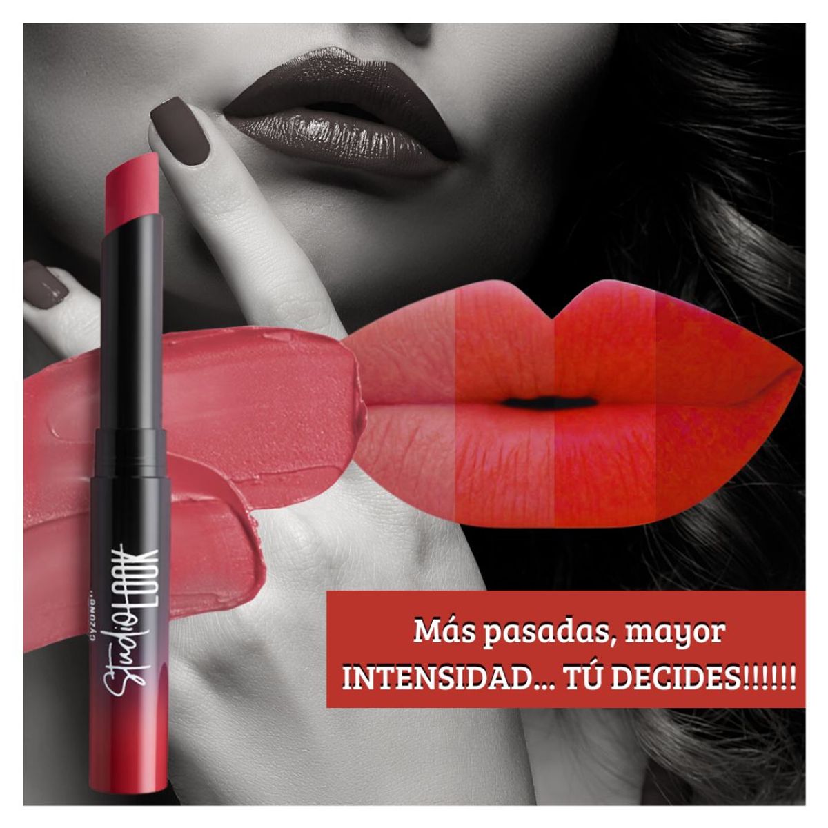 DECATALOGO - Labial Graduable Mate Studio Look Cyzone
