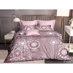 GENERICO - CUBRECAMA 2 PLAZAS ESTAMPADO CON FUNDAS DE ALMOHADA.