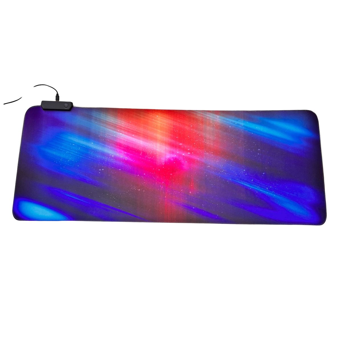 GENERICO - Mousepad Gamer Iluminación Led RGB USB 80X30cm Fibra Ultra Fina 14 Modos Iluminación