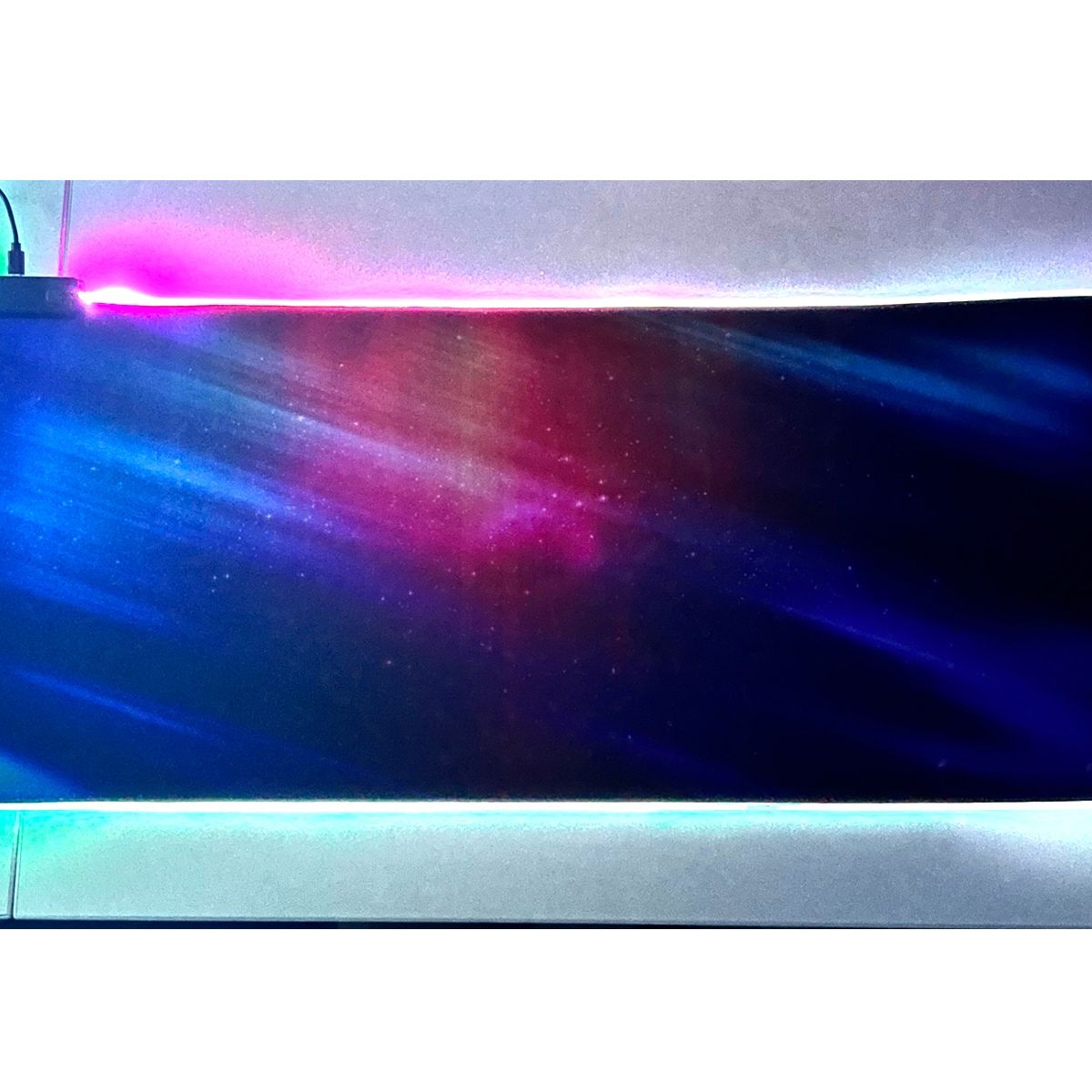 GENERICO - Mousepad Gamer Iluminación Led RGB USB 80X30cm Fibra Ultra Fina 14 Modos Iluminación