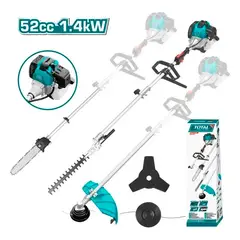 TOTAL TOOLS - Cortaseto Orilladora Desbrozadora Motosierra 52cc