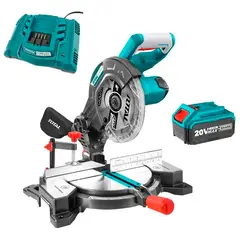 TOTAL TOOLS - Sierra Ingleteadora Inalambrica 20v bateria cargador Total