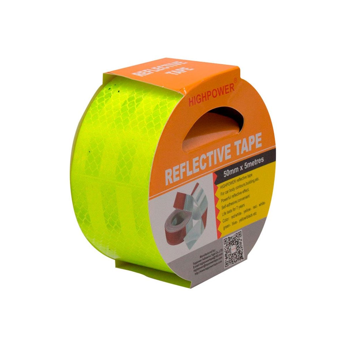 GENERICO - Cinta Seguridad Reflectante Adhesiva 5 Metros