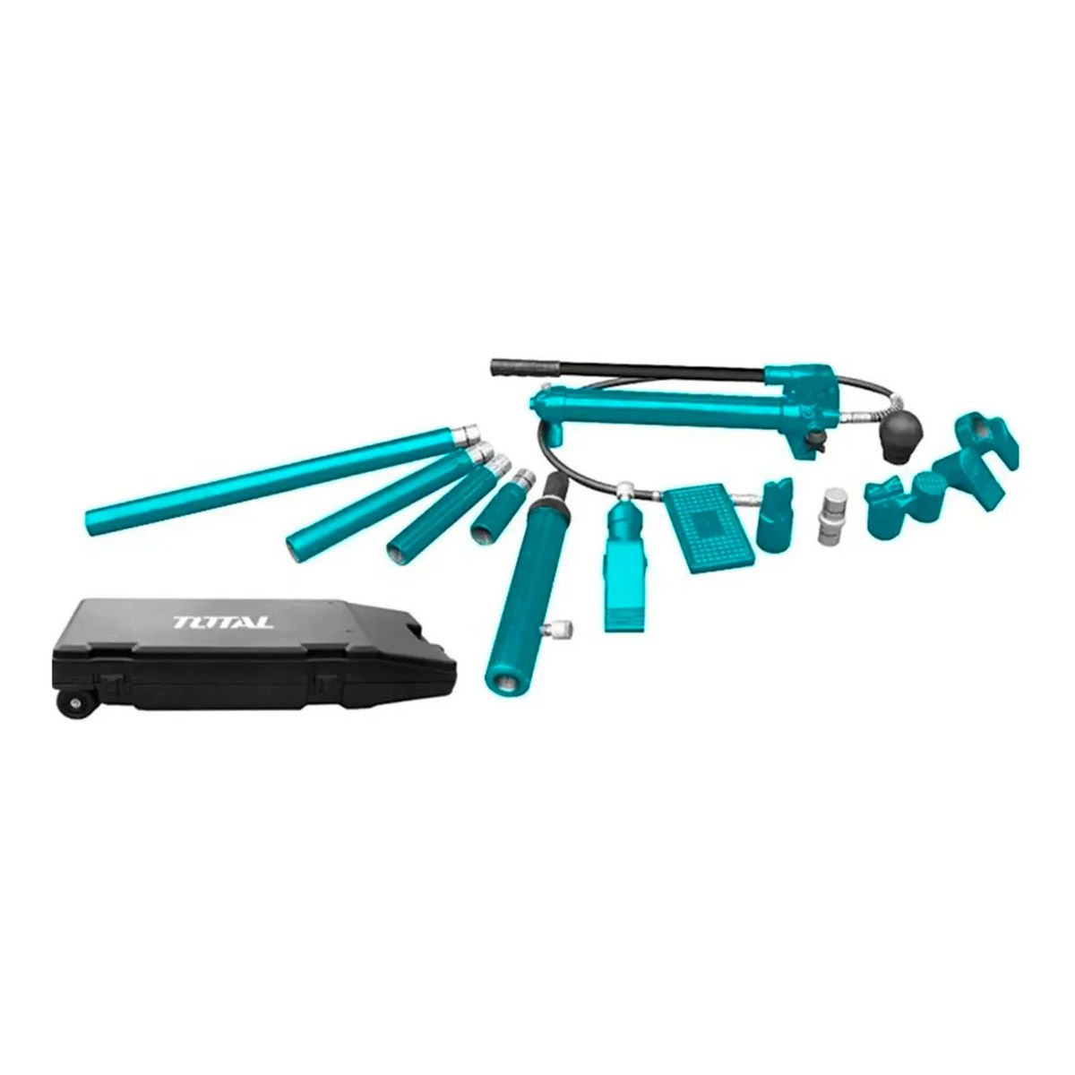 TOTAL TOOLS - Gata Porto Power Hidraulica 10 Toneladas Con Maleta