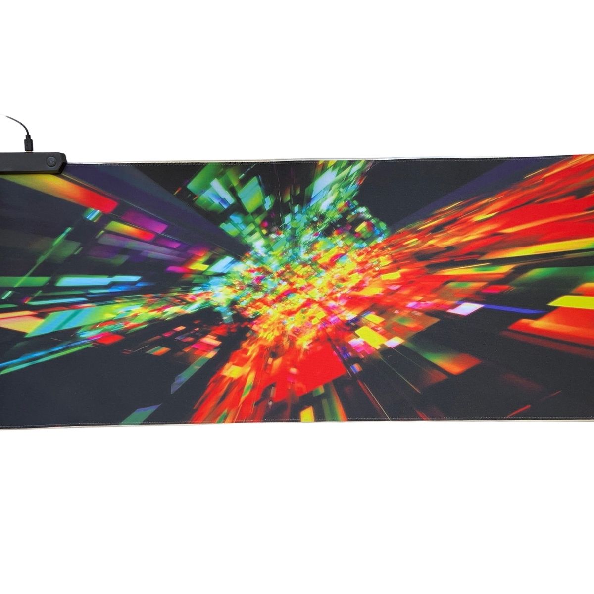 GENERICO - Mousepad Gamer Iluminación Led RGB USB 80X30cm Fibra Ultra Fina 14 Modos Iluminación