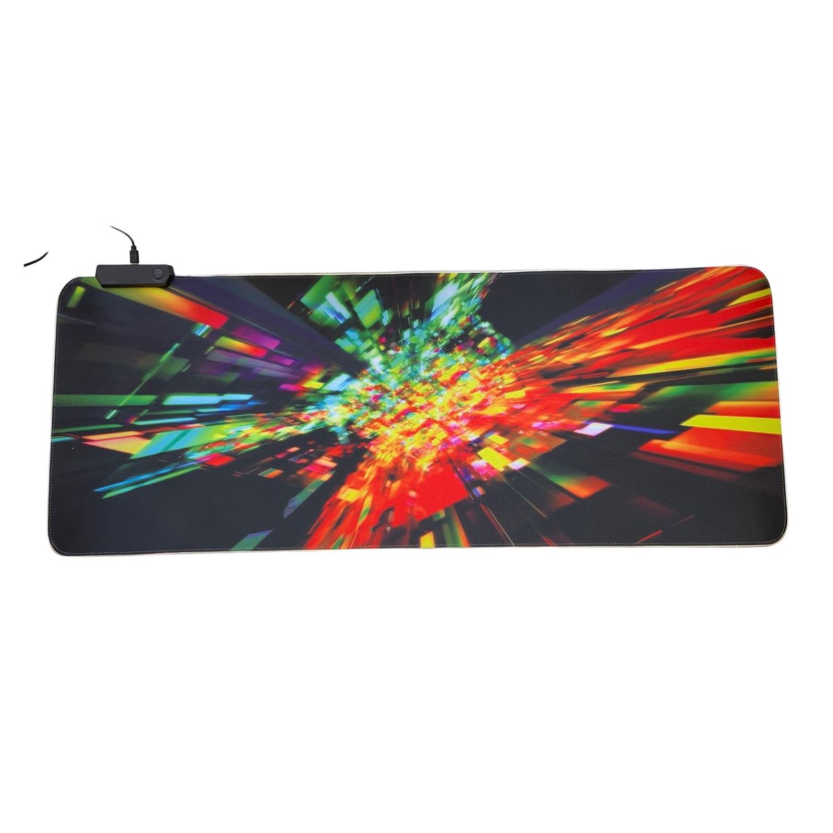 GENERICO - Mousepad Gamer Iluminación Led RGB USB 80X30cm Fibra Ultra Fina 14 Modos Iluminación