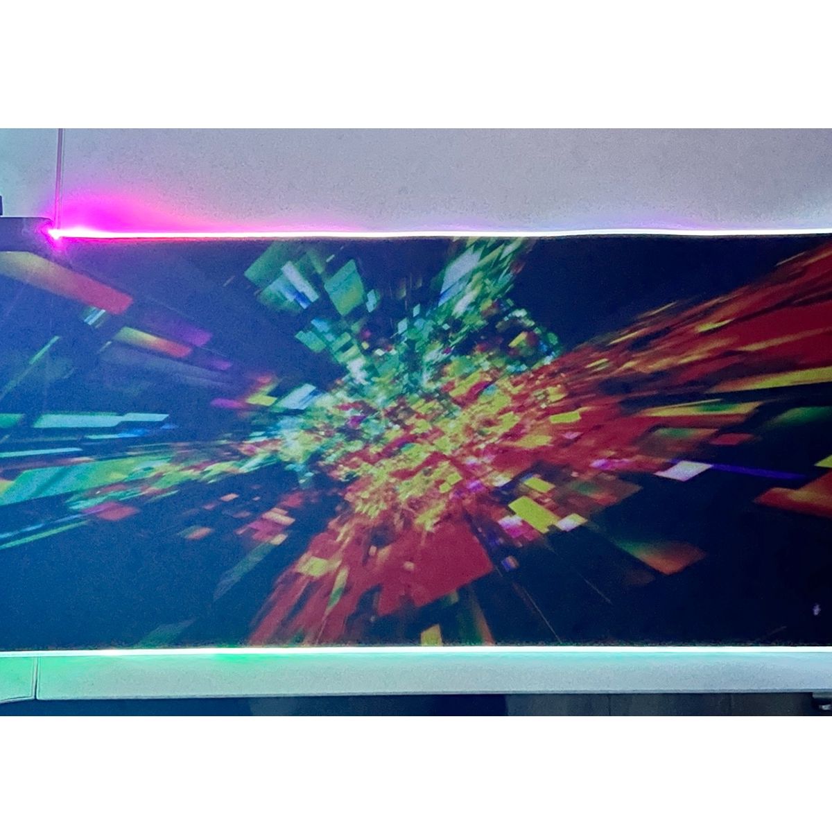 GENERICO - Mousepad Gamer Iluminación Led RGB USB 80X30cm Fibra Ultra Fina 14 Modos Iluminación