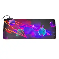 GENERICO - Mousepad Gamer Iluminación Led RGB USB 80X30cm Fibra Ultra Fina 14 Modos Iluminación