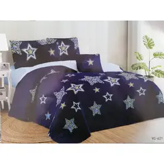 GENERICO - CUBRECAMA 2.5 PL ESTAMPADO CON FUNDAS DE ALMOHADA.