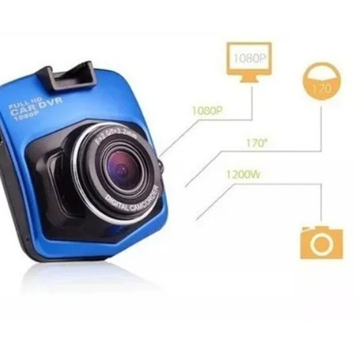 OFERTABKN - Cámara Seguridad Auto Blackbox Dvr Hd Lcd 2.4