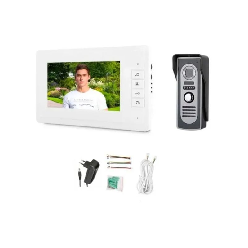 OFERTABKN - Timbre Video Portero Con Cámara Citófono Pantalla 7 Pulgadas