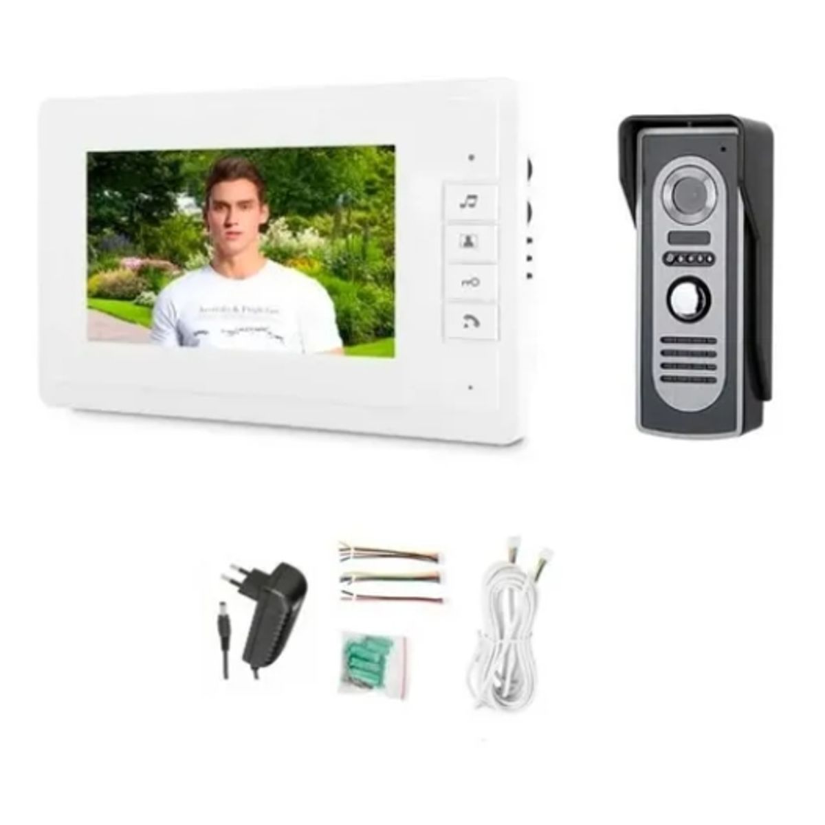 OFERTABKN - Timbre Video Portero Con Cámara Citófono Pantalla 7 Pulgadas