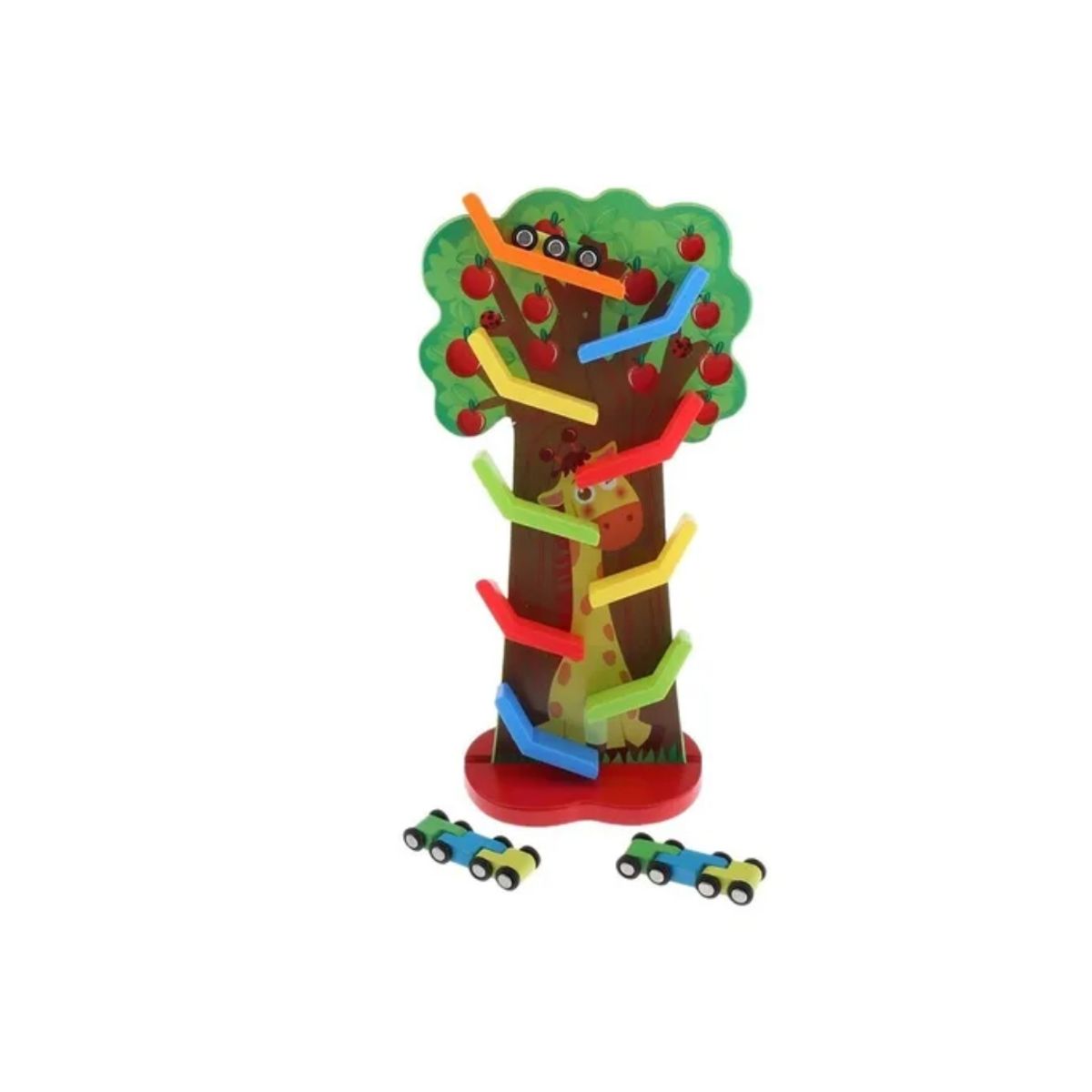 GENERICO - Pista De Auto De Madera  Autos Montessori