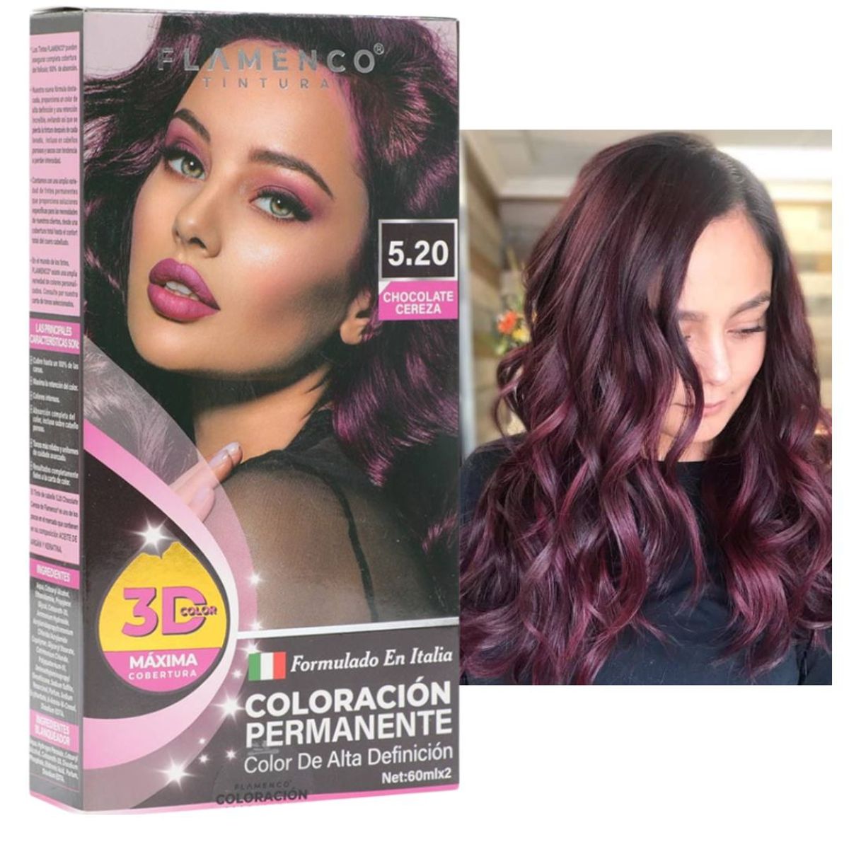 FLAMENCO - Tinturas De Cabello acabado brillante y duradero PERMANENTE