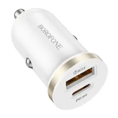BORO - Cargador Para Auto Dual Puerto 30W - 18W USB-C y USB A BZ22
