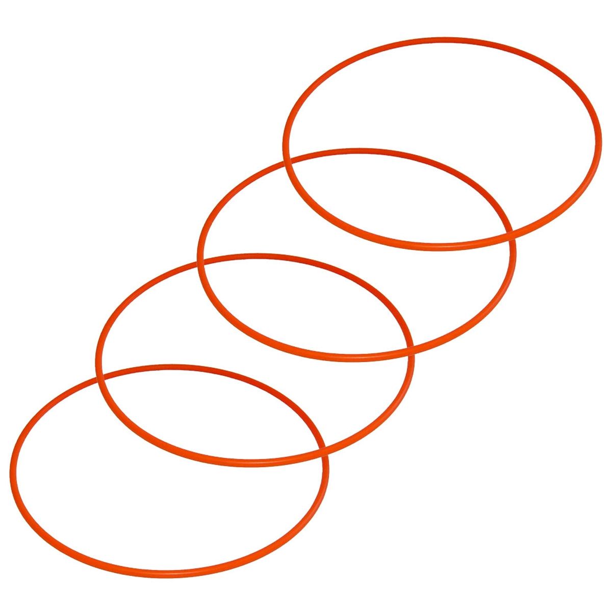 SEIGARD - Set 4 Aros Tubulares (60 Cm) BRU0154-4 Color Naranjo