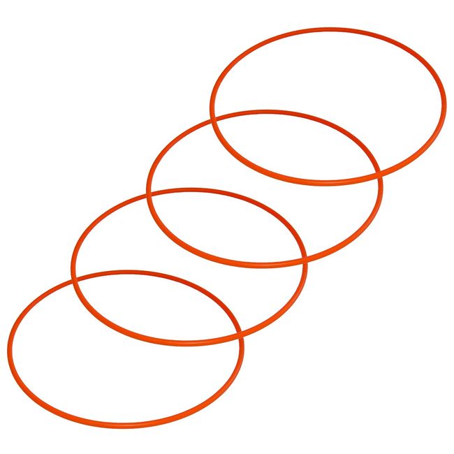 SEIGARD - Set 4 Aros Tubulares (60 Cm) BRU0154-4 Color Naranjo