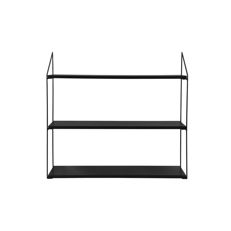 URBAN PRODUCTS - REPISA 3 NIVELES 60X15X54CM METAL BASE MADERA NEGRA URBAN PRODUCTS