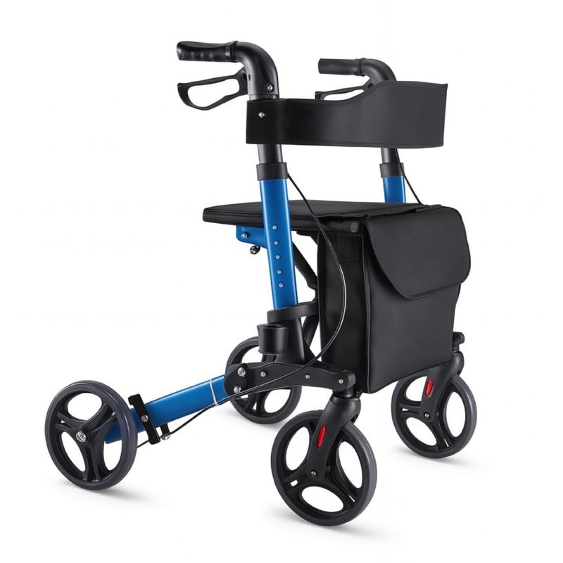 GLOMED - Andador Burro Ortopédico Roller 4 Ruedas Plegable Deluxe GLOMED