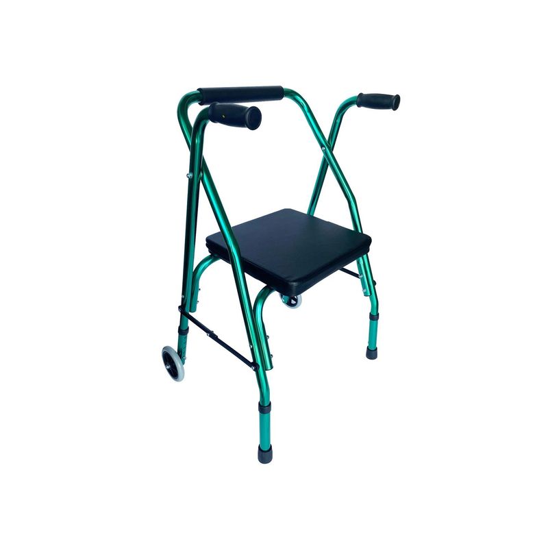GLOMED - Andador Burrito Ortopédico Plegable Con Ruedas Y Asiento GLOMED