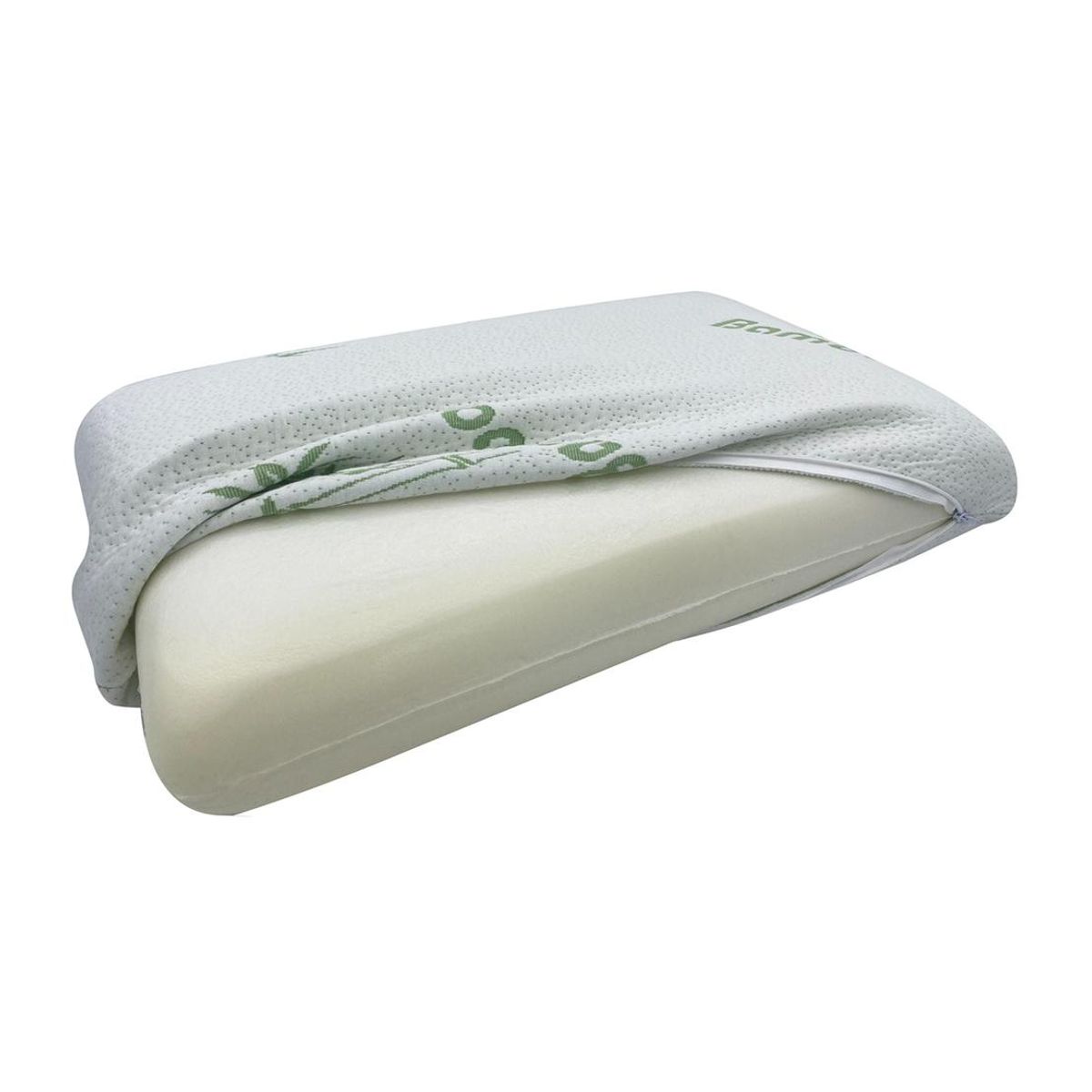 MAXCARE - Almohada Viscoelastica Clasica Bamboo 63X40x10