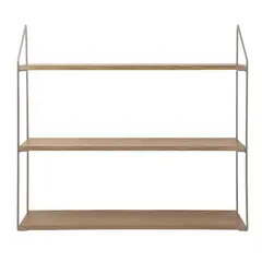 URBAN PRODUCTS - RACK CON 3 ESTANTES 60X15X54CM METAL GRIS