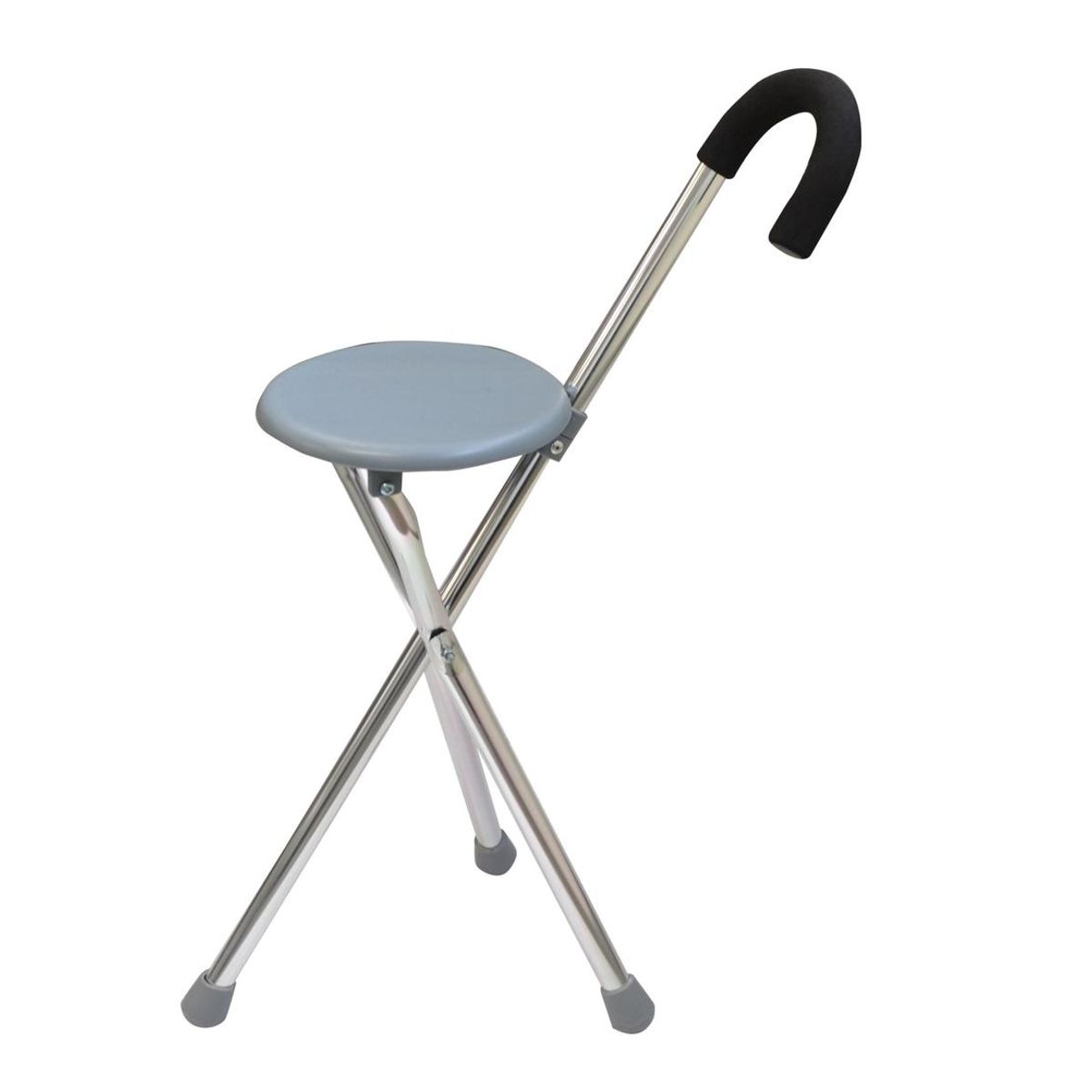 GLOMED - Bastón Con Silla Plegable 3 Patas