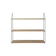 URBAN PRODUCTS - RACK CON 3 ESTANTES 60X15X54CM METAL VERDE