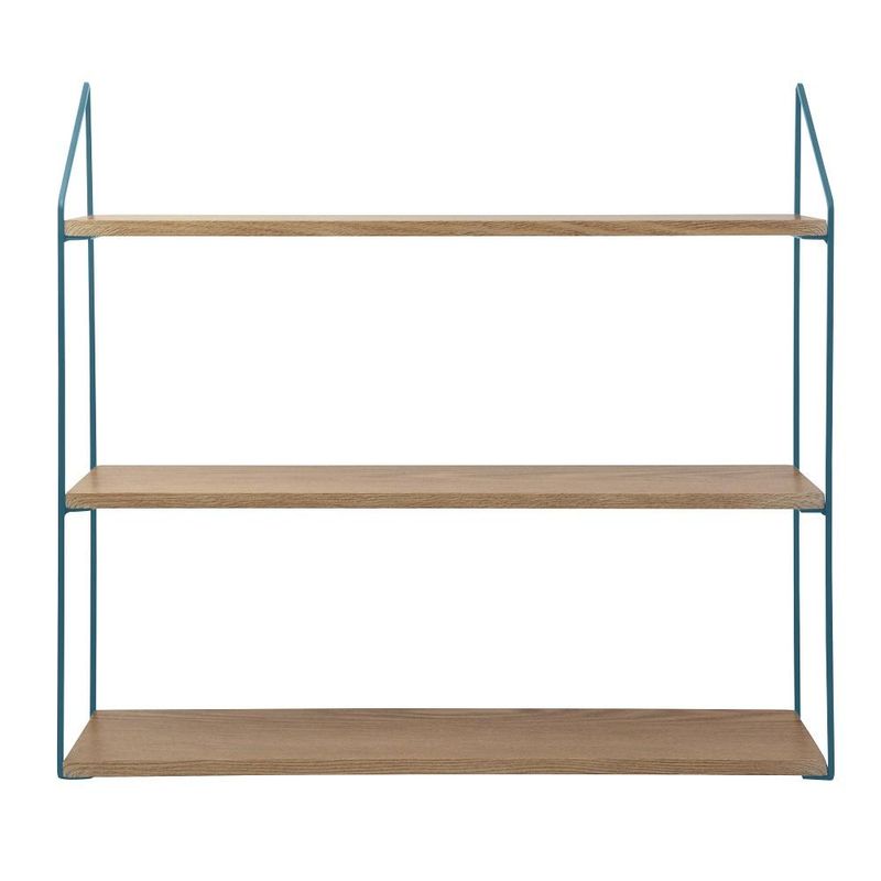 URBAN PRODUCTS - RACK CON 3 ESTANTES 60X15X54CM METAL AZUL URBAN PRODUCTS