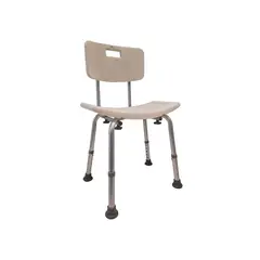MAXCARE - Silla De Baño Respaldo Extraible GLOMED