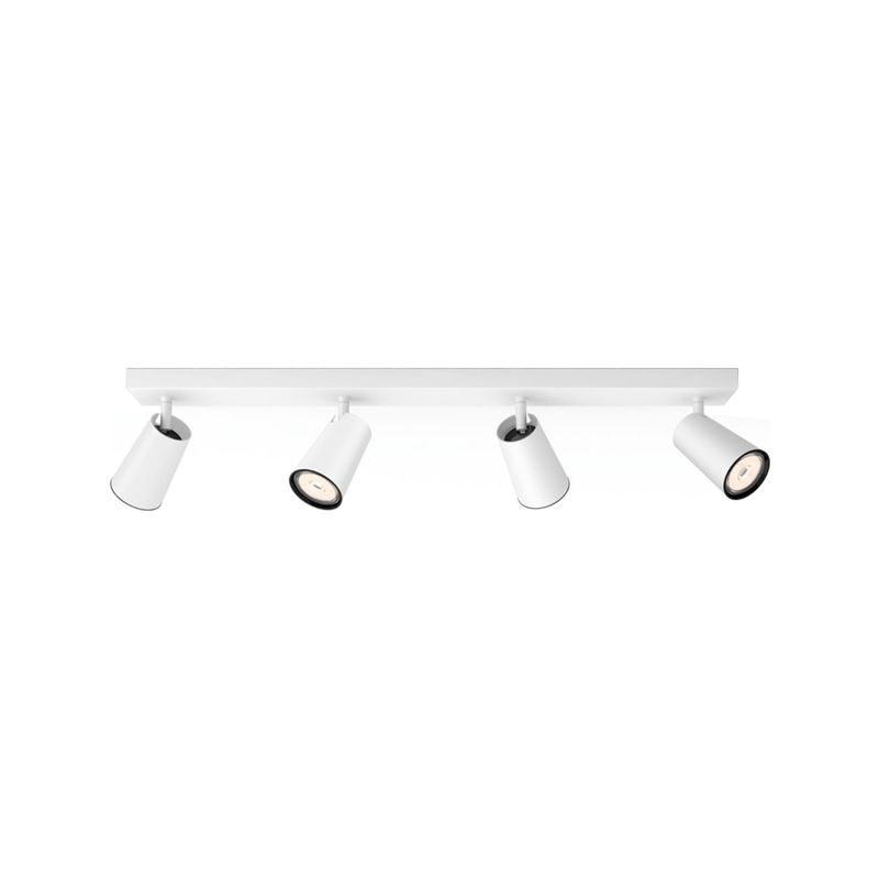 PHILIPS - APLIQUÉ CIELO/MURO PHILIPS PAISLEY CUÁDPLE DIRI S/GU10 BLCO
