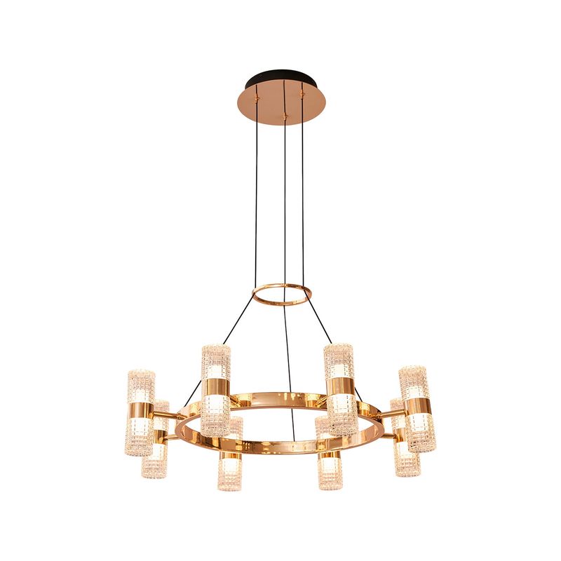 LED STUDIO - LÁMPARA COLGANTE LED STUDIO RITA 48W LUZ CÁLIDA ORO