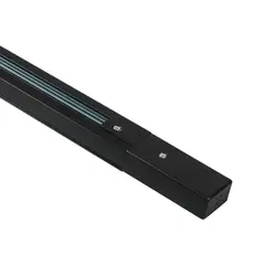 LED STUDIO - RIEL SOBREPUESTO MONOFÁSICO 1 METRO NEGRO