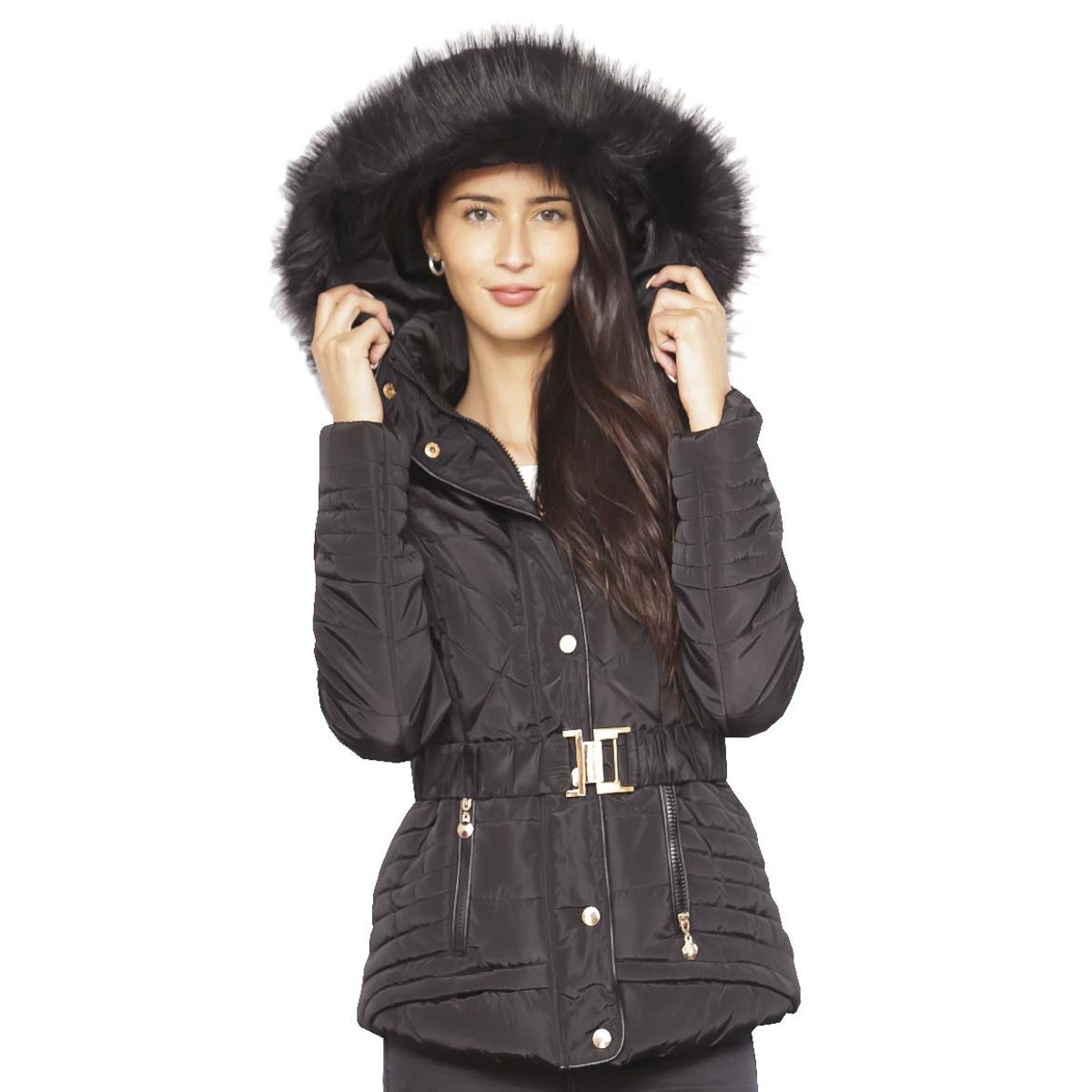 TODOPIEL - Parka Mujer Negro Todopiel