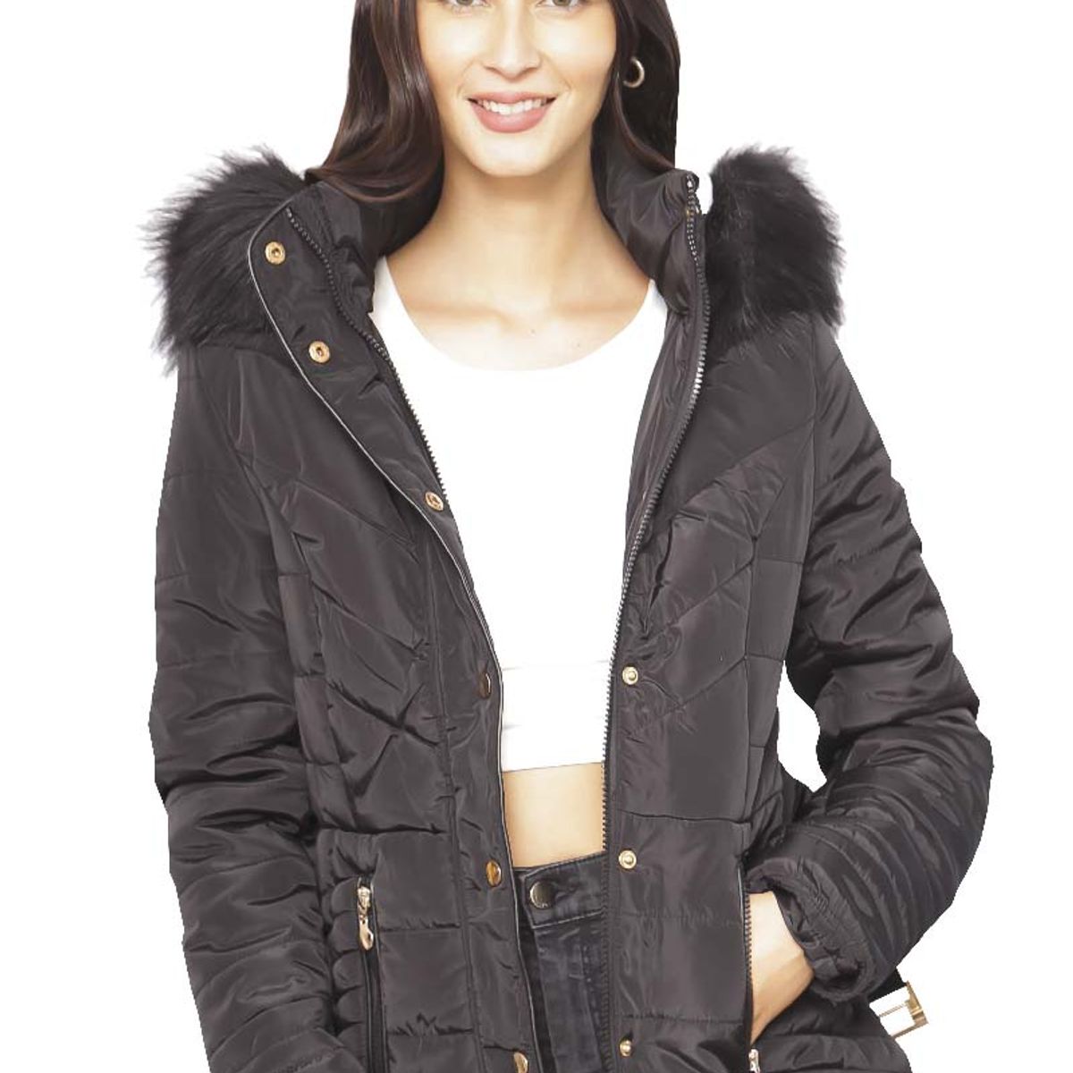 TODOPIEL - Parka Mujer Negro Todopiel