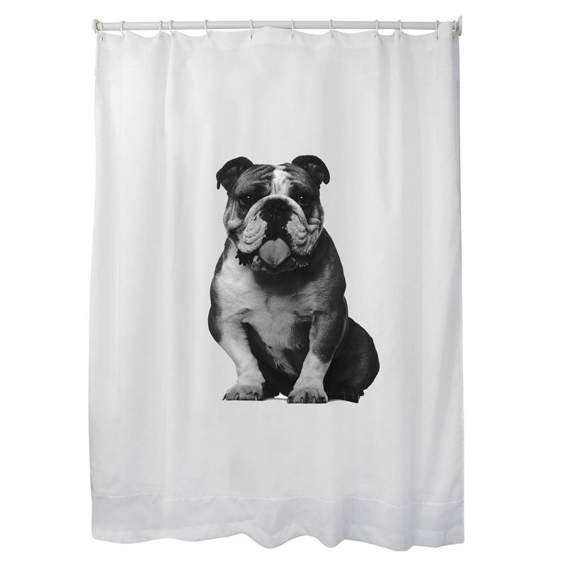 MALLORCA - Cortina para Baño Estampada Bulldog Mallorca
