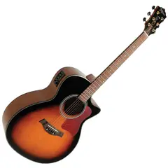 TAGIMA - Guitarra Electroacustica tipo folk California DSB - Dorado